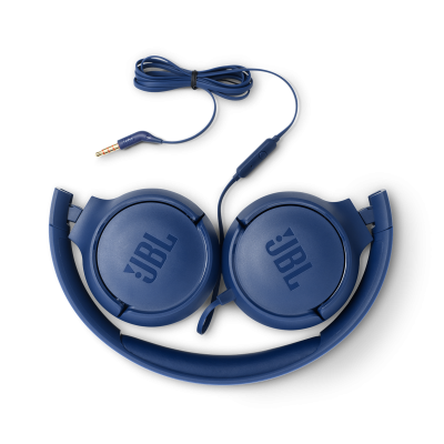 JBL Tune 500 Wired On-Ear Headphones - JBLT500WHTAM