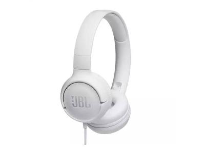 JBL Tune 500 Wired On-Ear Headphones - JBLT500WHTAM