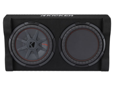 12" Kicker Powered Down Firing Loaded Subwoofer Enclosure - KK51PTRTP12