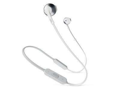 JBL TUNE 205BT Wireless Earbud Headphones In Silver - JBLT205BTSILAM 