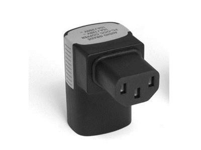 Ultralink Right Angle Iec Adaptor Ground Pin Down IEC15A90D