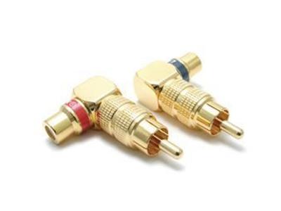 Ultralink Long-body Right-angle Rca Adapter Set Of 2 Bulk UL05232