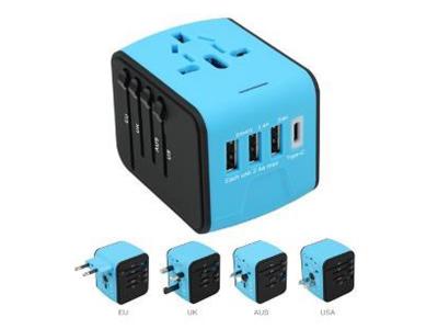 Ultralink All-In-1 Universal World Travel Adapter with 3 USB UP608OE