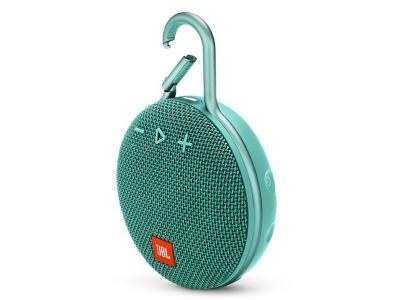 JBL A full-featured waterproof portable Bluetooth speaker with surprisingly powerful sound.-JBLCLIP3TEAL