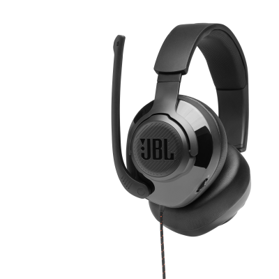 JBL Quantum 300 Hybrid Wired Over-Ear Gaming Headset with Flip-Up Mic - JBLQUANTUM300BLKAM