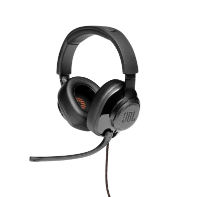 JBL Quantum 300 Hybrid Wired Over-Ear Gaming Headset with Flip-Up Mic - JBLQUANTUM300BLKAM