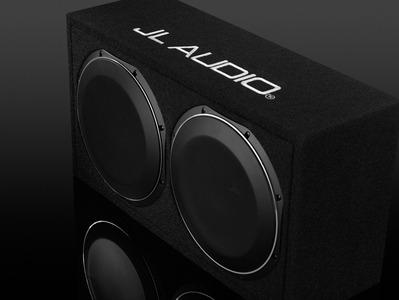 JL Audio Dual 12TW1 PowerWedge, Sealed, 2 Ω CS212LG-TW1