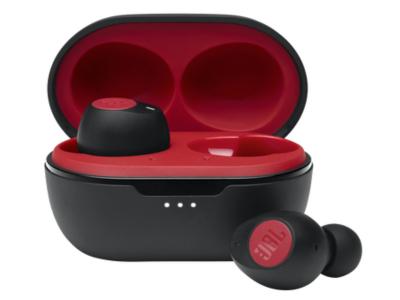 JBL TUNE 115TWS Black True Wireless In-Ear Headphones In Red - JBLT115TWSREDAM