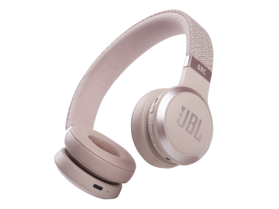JBL Wireless On-Ear Noise Cancelling Headphones in White - JBLLIVE460NCWHTAM