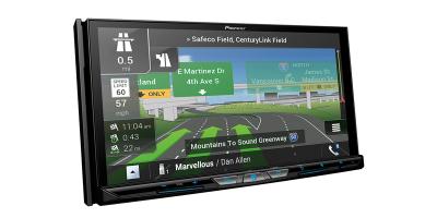 Pioneer Flagship In-Dash Navigation AV Receiver With 6.8 Inch  WVGA Capacitive Touchscreen Display - AVIC-W8600NEX