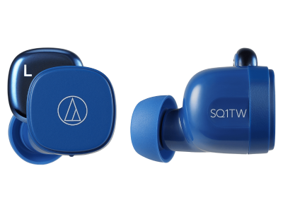 Audio Technica Wireless Earbuds in Popsicle Red Navy - ATH-SQ1TWNRD