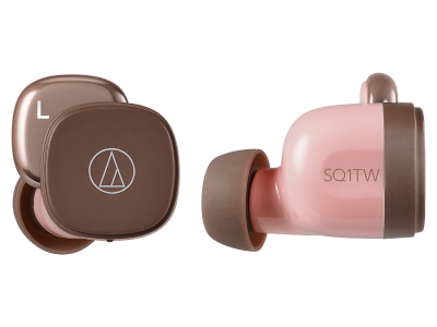 Audio Technica Wireless Earbuds in Popsicle Red Navy - ATH-SQ1TWNRD