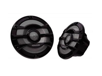 Kenwood 8 Inch Marine  2-Way Speakers In Black (Pair) - KFC-2053MRB