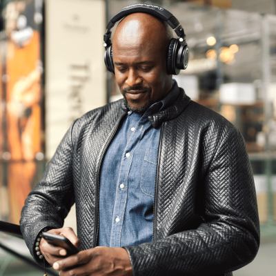 Audio Technica Wireless Over-Ear Headphones in Ice Blue - ATH-M50XBT2IB