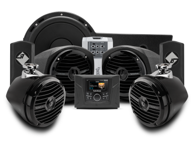 Rockford Fosgate Stereo Front Lower Speaker Rear Speaker and Subwoofer Kit  - GNRL-STAGE4