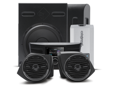 Rockford Fosgate 400 Watt Amplified Stereo Front Speaker and Subwoofer Kit  - YXZ-STAGE3