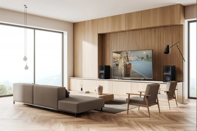 Klipsch Powered Speakers with Bluetooth in Walnut - THESEVENSW