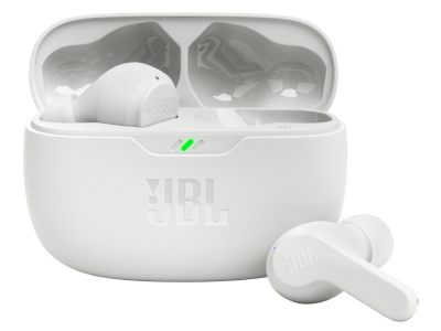 JBL Vibe Beam True Wireless Earbuds in White - JBLVBEAMWHTAM