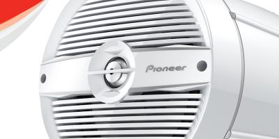 Pioneer 7.7 Inch Built-In RGB LED Lighting Marine Tower Speakers (pair) - TS-ME770TC