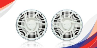 Pioneer 8 Inch 2-Way Marine Speaker With Water-Resistant IMPP Woofer Cone (Pair) - TS-MR2040