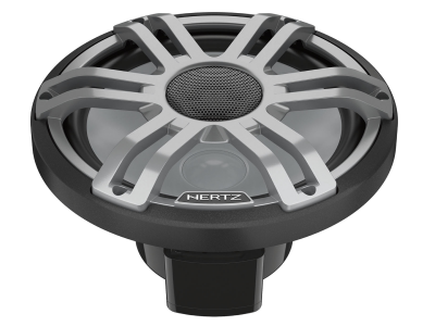 8" Hertz 2-way Marine Coaxial Speakers with LED Lighting in Gray - HMX 8 S-LD-G