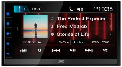 JVC 6.8" Short Chassis Multimedia Bluetooth Receiver KW-M785BW