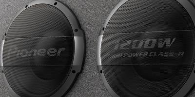 Pioneer Dual Ported Enclosure Active Subwoofer with Built-in Amplifier - TS-WX1220AH