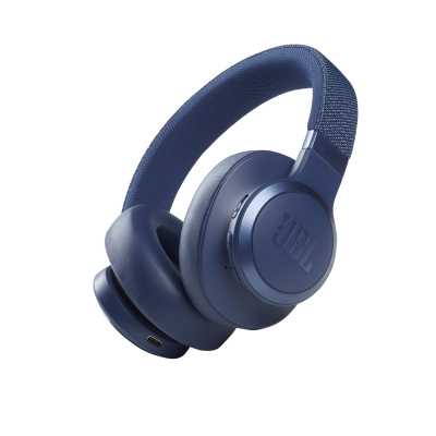 JBL Wireless Over-Ear Noise Cancelling Headphones in Blue  - JBLLIVE660NCBLUAM