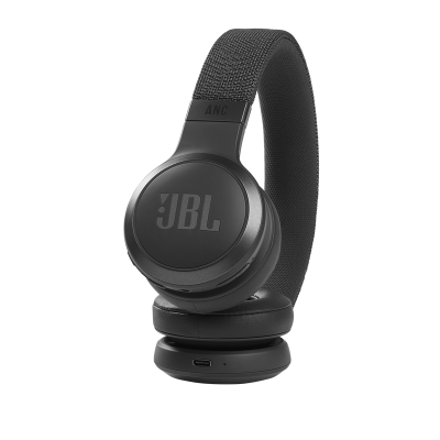 JBL Wireless On-Ear Noise Cancelling Headphones in White - JBLLIVE460NCWHTAM