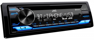 JVC 1-Din CD Receiver with Featuring Bluetooth and USB - KD-T720BT