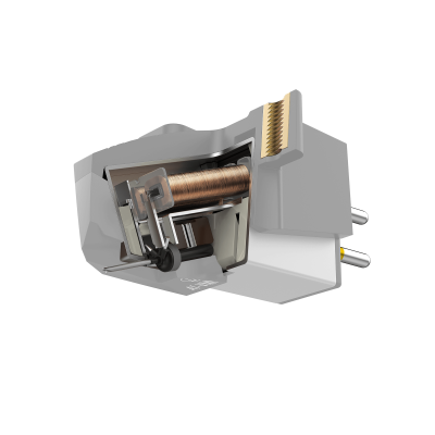 Audio Technica Dual Moving Magnet Cartridge With 0.3 x 0.7 Mil Elliptical Nude Stylus - AT-VM95EN