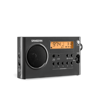 Sangean AM / FM Digital Tuning Radio in Gray-Black - 24-SG106