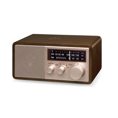 Sangean AM / FM / AUX / Bluetooth Wooden Cabinet Radio in Rose Gold - 14-WR16SE