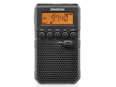 Sangean AM / FM-RDS Rechargeable Pocket Radio - 14‐DT800BK