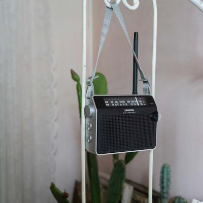 Sangean AM / FM Retro Strap Analog Radio - 14‐PRD6BU