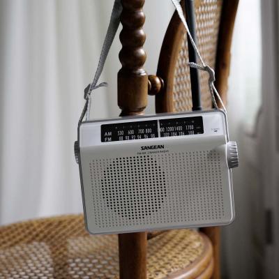 Sangean AM / FM Retro Strap Analog Radio - 14‐PRD6BU