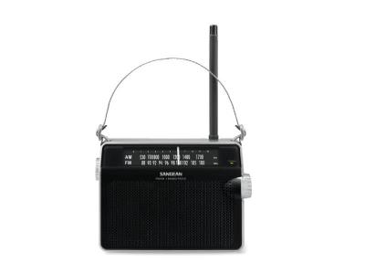 Sangean AM / FM Retro Strap Analog Radio - 14‐PRD6BU