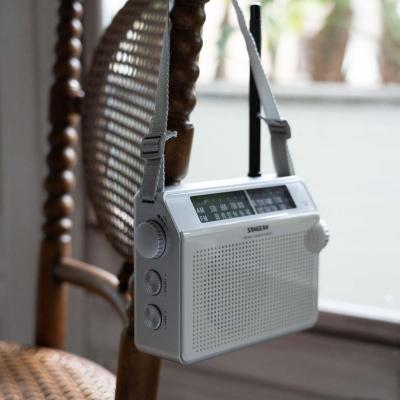 Sangean AM / FM Retro Strap Analog Radio - 14‐PRD6BU