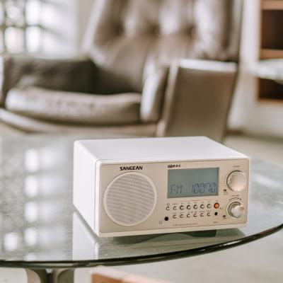 Sangean AM / FM-RBDS Wooden Cabinet Digital Tuning Radio in Gloss Black - 14-WR2BK