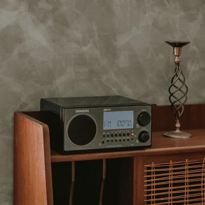 Sangean AM / FM-RBDS Wooden Cabinet Digital Tuning Radio in Walnut - 14-WR2WL
