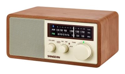 Sangean FM / AM / Aux-in / Bluetooth Wooden Cabinet Receiver - WR-16 (Wnt)