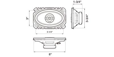 Pioneer  2-Way Coaxial Speaker 200W Max 30W Nom-TS-G4620S