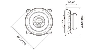 Pioneer 2-Way Coaxial Speaker 210W Max-TS-G1020S