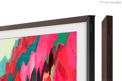 85" Samsung The Frame Customizable Bezel Modern Teak - VG-SCFF85TKBZA