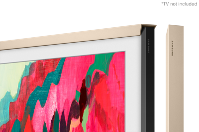 85" Samsung The Frame Customizable Bezel Modern Teak - VG-SCFF85TKBZA