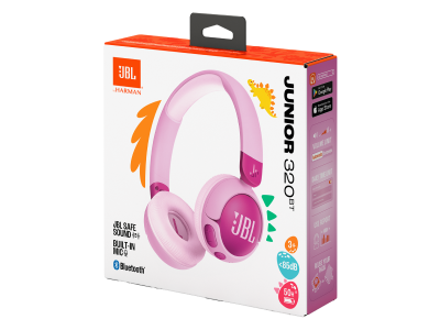 JBL Junior 320BT Wireless On-Ear Headphones in Blue - JBLJR320BTBLUAM