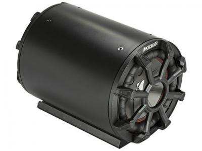 8" Kicker TB Series 2-ohm Loaded Subwoofer Tube Enclosure - 46CWTB82