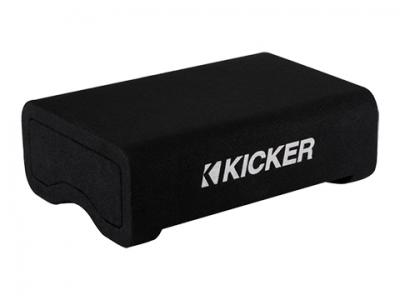 10" Kicker CompVT Series 2-Ohm Down Firing Subwoofer Enclosure - 48CVTDF102