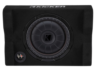 12" Kicker CompVT Series 2-Ohm Down Firing Subwoofer Enclosure - 48CVTDF122