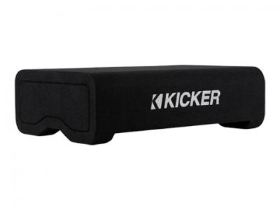 12" Kicker CompVT Series 2-Ohm Down Firing Subwoofer Enclosure - 48CVTDF122
